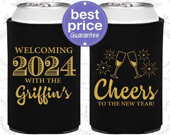 New Years Party Favors, New Years Eve Can Coolers, New Years 2023, Cheers to the New Year (170029)