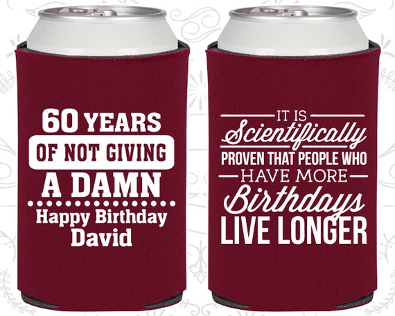 60th Birthday, 60th Birthday Favors, Party Gifts, 60 years of not giving a damn, Party Favors (20180) Il_570xn