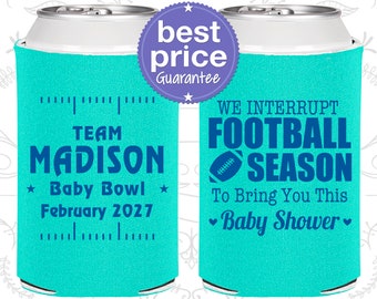 Football Baby Shower, Baby Shower Decorations, Tailgate Baby Shower, Sports Baby Shower, Baby Shower Can Coolers (C90091)