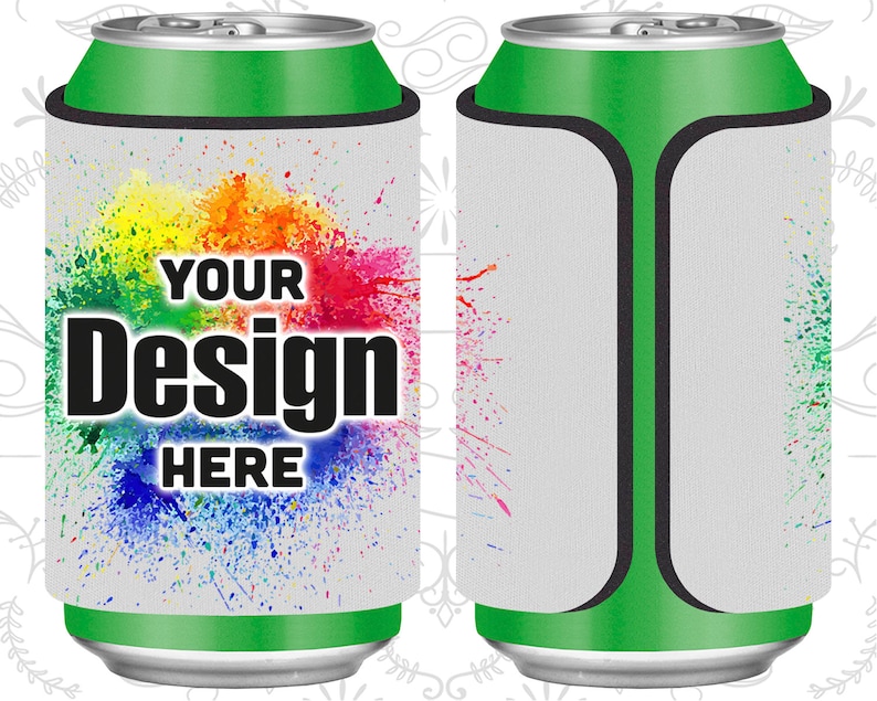 Full Color Slap Wrap ™ Can Coolers Sublimation Can Cooler Etsy