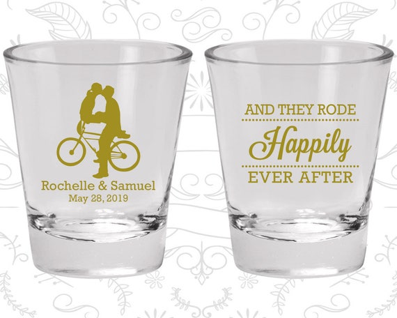 And They Rode Happily Ever After Cheap Shot Glasses Southern