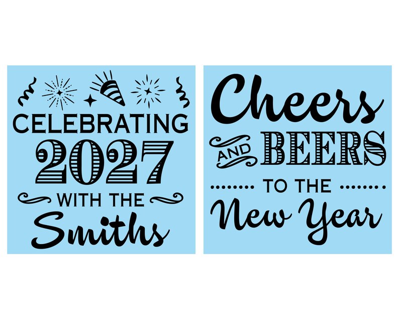 New Years Eve Party Favors, New Years Can Coolers, 2027 NYE Favors, Cheers to the New Year | 170023 afbeelding 2