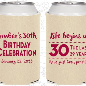 30th Birthday, 30th Birthday Favors, Unique Birthday Favors, Birthday Celebration, Life begins at 30, Birthday Party Favors 20019 image 1