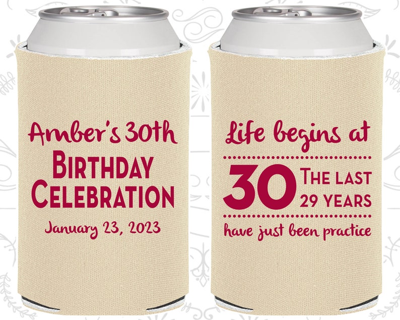 30th Birthday, 30th Birthday Favors, Unique Birthday Favors, Birthday Celebration, Life begins at 30, Birthday Party Favors 20019 image 1