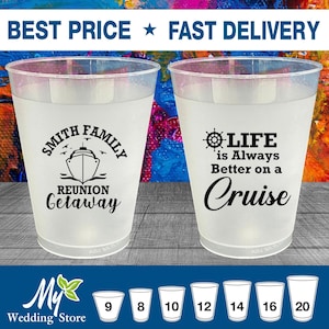 Family Reunion Frosted Cups, Family Reunion Ideas, Family Reunion Party Favors, Family Reunion Cruise | 160022