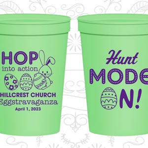Easter Cups, Easter Party Favors, Easter Party Ideas, Easter Décor, Easter Egg Hunt, Hunt Mode On, Easter Bunny | 210000