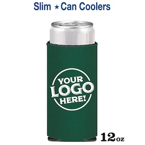 Slim Can Coolers, Seltzer Can Coolers, Skinny Can Coolers, Promotional Items, Custom Promotional Products, Personaized Gift, 12 oz