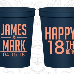 18th Birthday Cups, Promotional Birthday Stadium Cups, Happy Birthday Cups, Birthday Cups (20074)