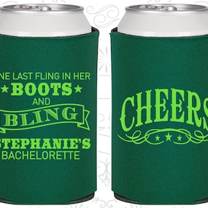 One last fling in her boots and bling, Unique Bachelorette Party, Western Bachelorette Party Gifts, Bachelorette Gift 60118 image 1