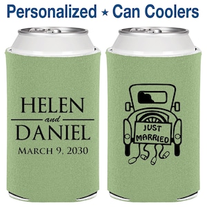 Favors for Wedding, Wedding Can Coolers, Personalized Wedding Favors, Custom Wedding Favors, Engagement Party Favors | 613
