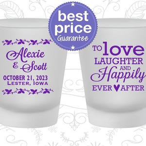 Custom Shot Glasses, Frosted Shot Glass, Frosted Shot Glasses, Wedding Shot Glasses, Personalized Shot Glasses, Custom Shot Glass | 632
