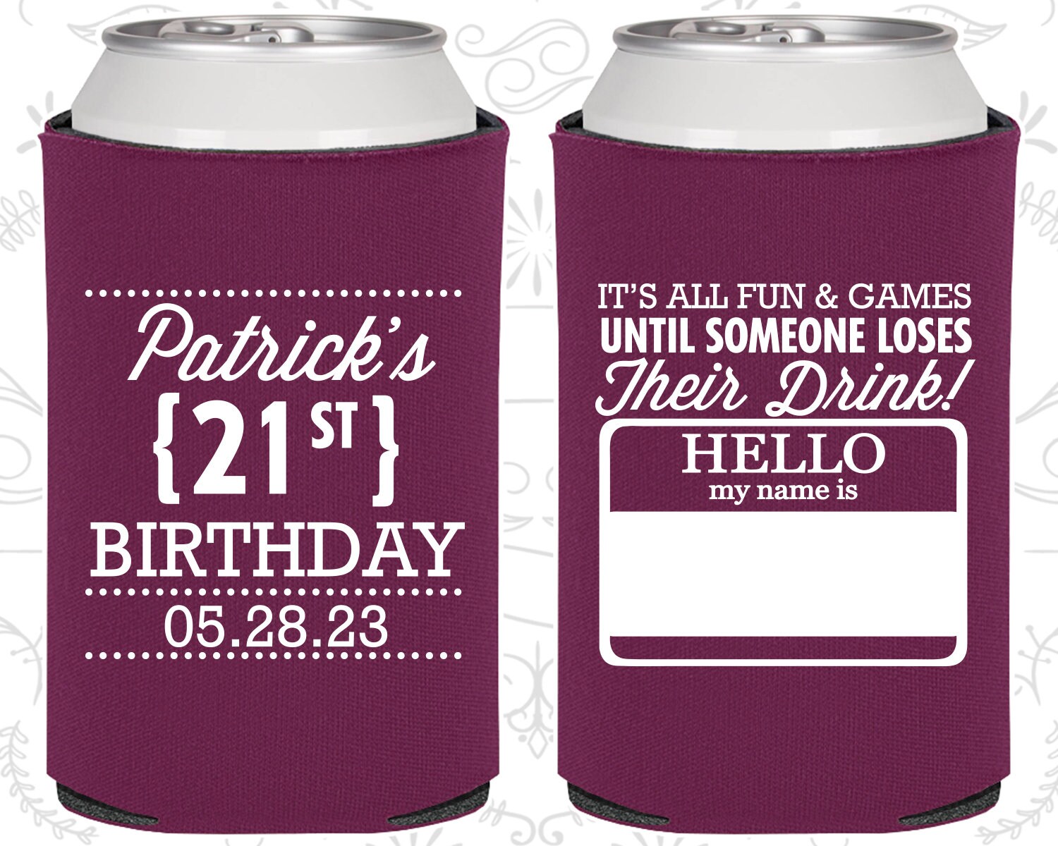 21st Birthday 21st Birthday Favors Personalized Party Etsy