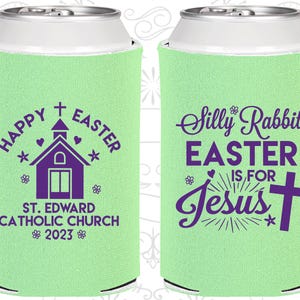 Easter Party Favors, Easter Can Coolers, Easter Party Gifts, Easter Decorations, Easter Sunday, Silly Rabbit Easter is for Jesus | 210025