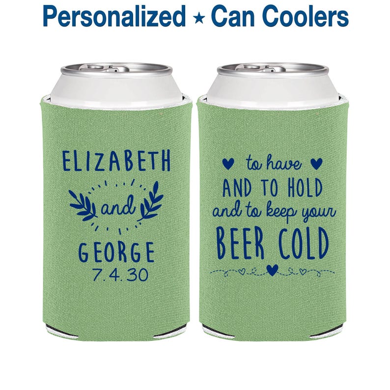 Personalized Wedding Favor Can Coolers Custom Wedding Favors for Guest | 281 imagen 1