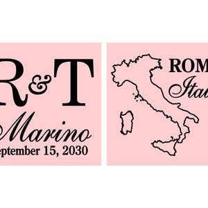 Italy Tote Bags, Italy Wedding, Cheap Cotton Tote Bags, Destination Wedding Bags, Custom Tote, Rome Tote Bags | 514 image 2