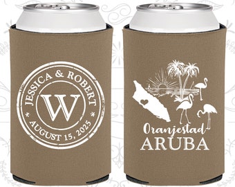 Aruba Wedding Favors, Coolies, Destination Wedding Gift, Aruba Wedding Shower, Travel Wedding Favors, Oranjestad Wedding (153)