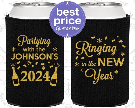 New Years Eve Party Favors, New Years Can Coolers, NYE Party 2023, Ringing in New Year (170014) Il_570xn