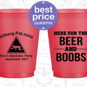 Frosted Bachelor Cups, Bachelor Party Cups, Bachelor Cups, Personalized Bachelor Cups, Custom Bachelor Cups, Bachelor Party Favors | 40040