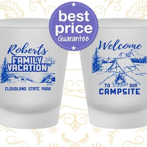 Family Vacation Shot Glass, Vacation Favors, Family Vacation Gifts, Family Mountain Vacation, Family Camping Trip | 180026