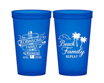 Family Reunion Stadium Cups, Family Reunion Gifts, Family Reunion Party Ideas, Family Reunion Beach, Feeling Beachy | 160014
