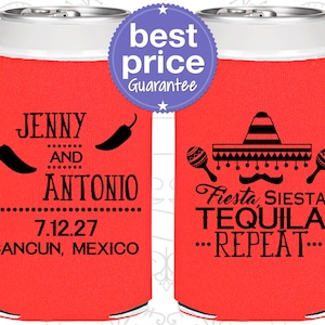 Custom Wedding Favors, Personalized Wedding Favors, Wedding Can Coolers, Rehearsal Favor, Unique Wedding Favors, Wedding Guest Favors | 469