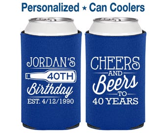 40th Birthday, 40th Birthday Favors, Cheap Birthday, Cheers to 40 Years, Cheers and Beers, Party Favors | 20002