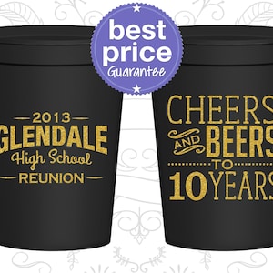 High School Reunion Cups, Class of 2015 Reunion, 10 Year Reunion, Class Reunion Favors, College Reunion, Reunion Decorations | 140000