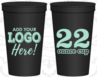 Plastic Cups, Stadium Cups, Party Cups, Plastic Stadium Cups, Plastic Party Cups, Personalized Plastic Cups, Custom Plastic Cups, 22 oz Cups