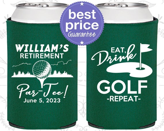 Retirement Party Favors, Retirement Can Coolers, Retirement Gifts, Retirement Favors, Golf Retirement (150006) Il_570xn