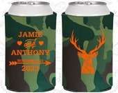 I Love you Deerly, Fun Wedding Gifts, Deer Antler Wedding Favors, Antler Wedding Favors, Arrow Wedding Favors, Wedding Can Coolers (282) Il_170x135