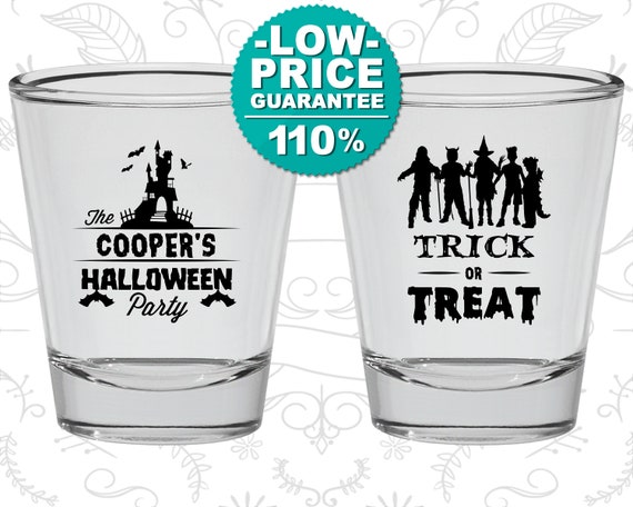 Halloween Shot Glasses, Halloween Party Favors, Custom Halloween, Halloween Supplies, Trick or Treat (250019) Il_570xn