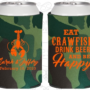 Eat Crawfish, Drink Beer, Be Happy, New Orleans Wedding Favors, Cajun Wedding Favors, Crawfish Boil, Crawfish Boil Party (335)