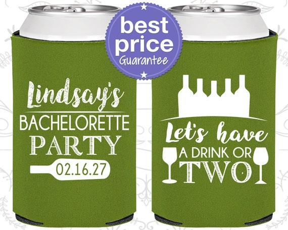 Lets have a drink or two, Bachelorette Can Coolers, Bachelorette Cooler (C60178) Il_570xn