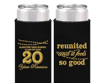 High School Reunion Favors, Class of 2006 Reunion, 20 Year Reunion, Class Reunion Ideas, College Reunion, Can Coolers | 140011