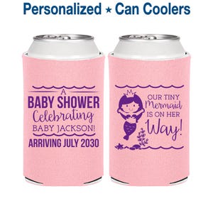Mermaid Baby Shower Favors, Baby Shower Party Favors, Tiny Mermaid Baby Shower Favors, Baby Shower Cooler, Pink Baby Shower | 90046