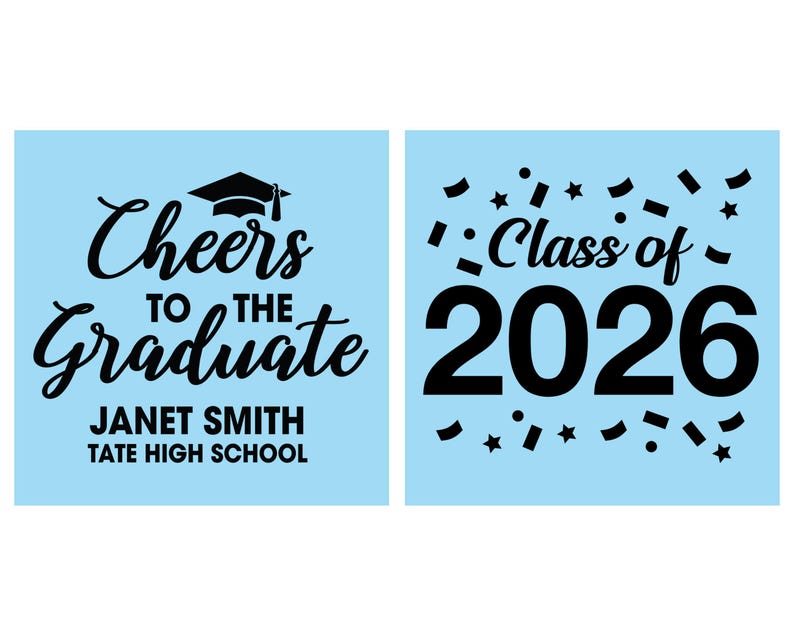 Graduation Cups, Graduation Party Favors, Grad Party, College Graduation Party, Class of 2026 Cups, Cheers to the Graduate | 130021 image 2