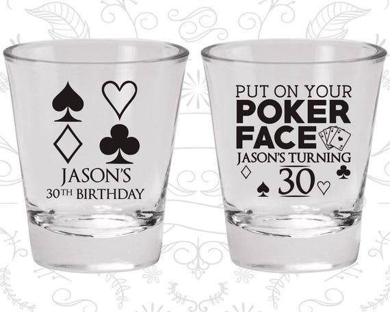 30th Birthday Shot Glass, Las Vegas Birthday, Poker Birthday, Casino Birthday, Birthday Shot Glass, Birthday Glass (20062) Il_570xn