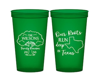 Family Reunion Party Cups, Family Reunion Gifts, Family Reunion Party Ideas, Our Roots Run Deep, Family Tree | 160055