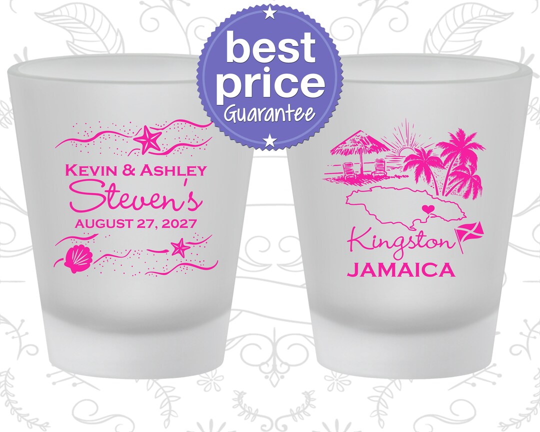 Jamaica Shot Glass, Jamaica Shot Glasses, Jamaica Glass, Jamaica