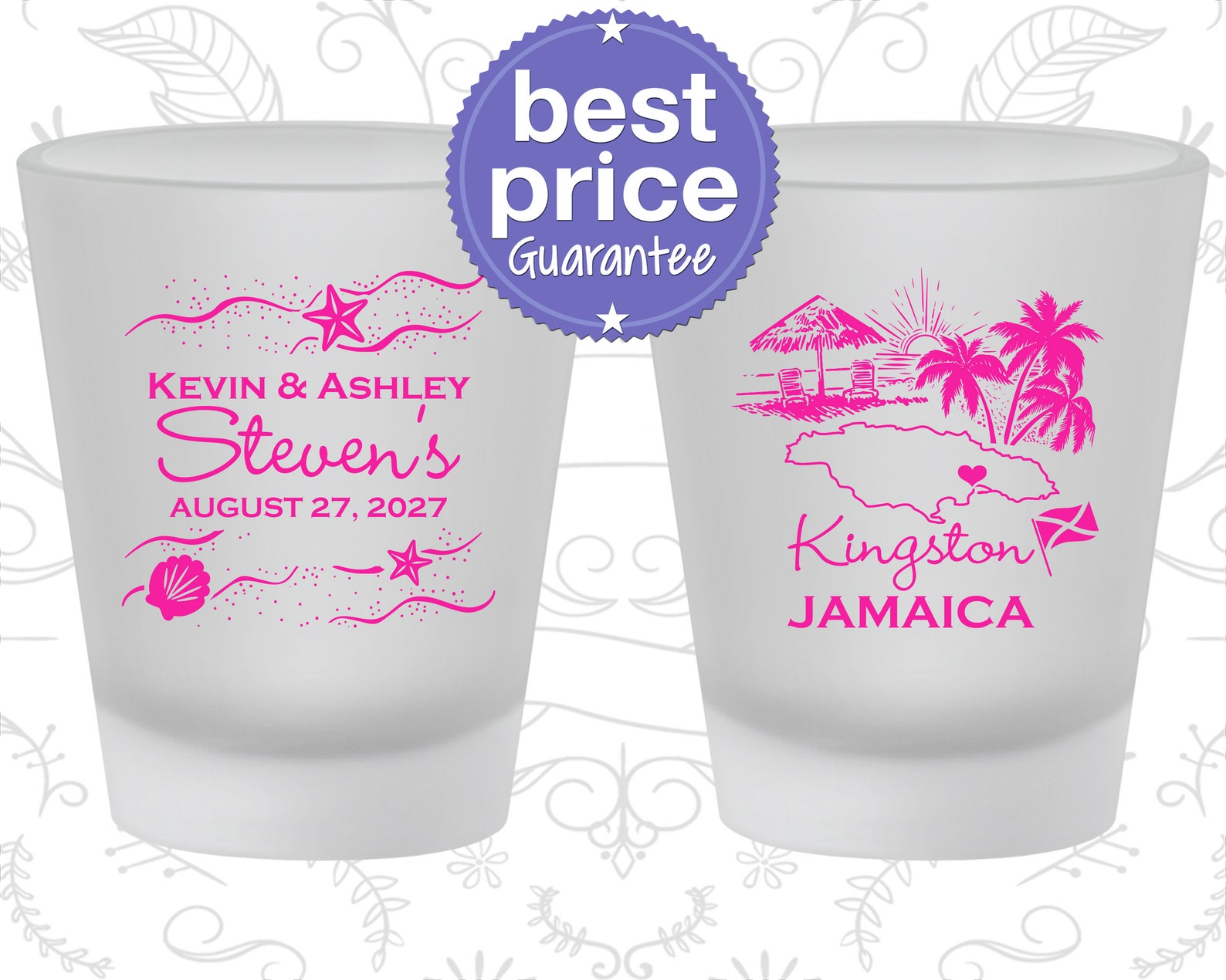 Jamaica Shot Glass Jamaica Shot Glasses Jamaica Glass Etsy