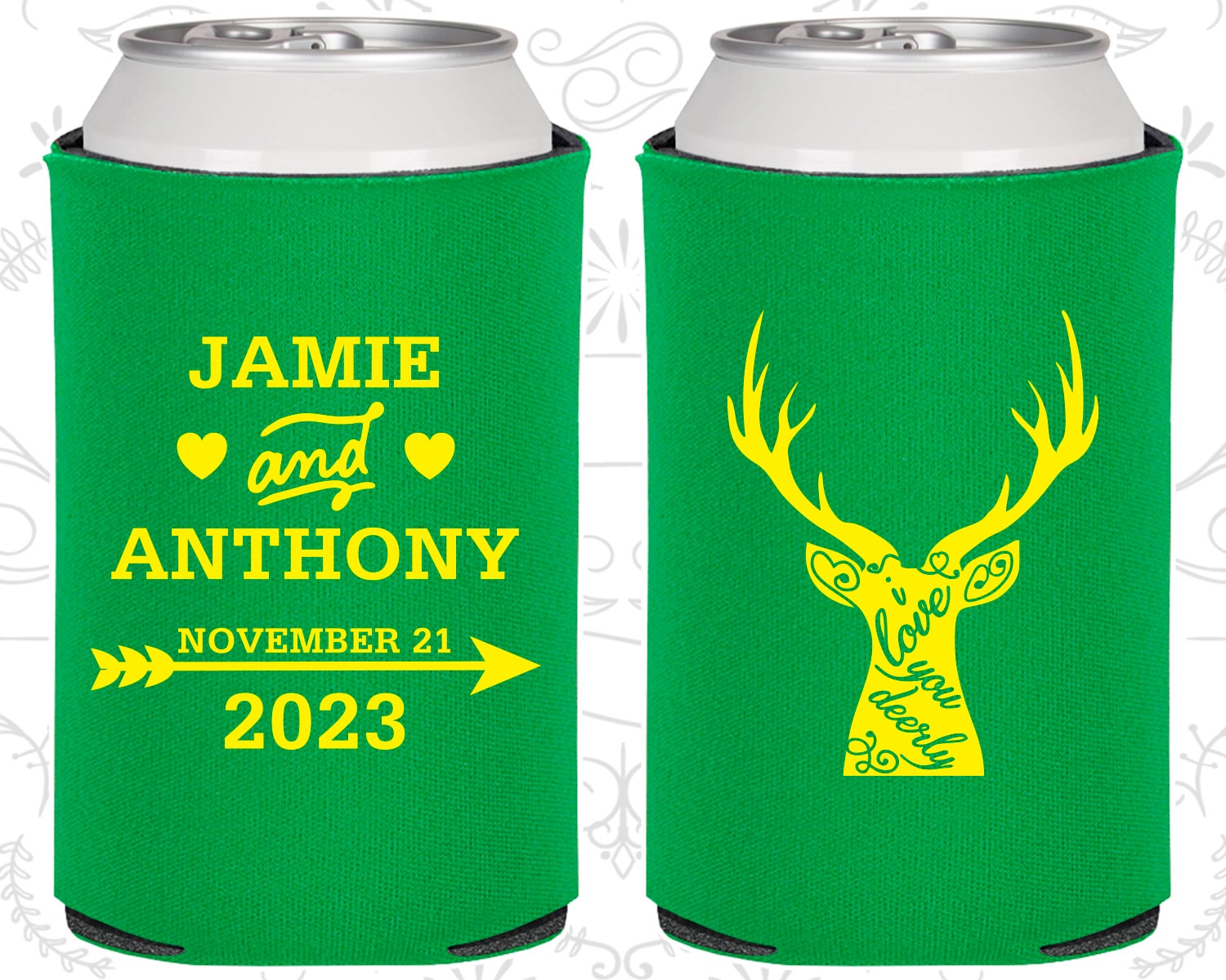Deer Antler 266 Wedding Favor Coozies Cheap Beer Can Coozie Idea 