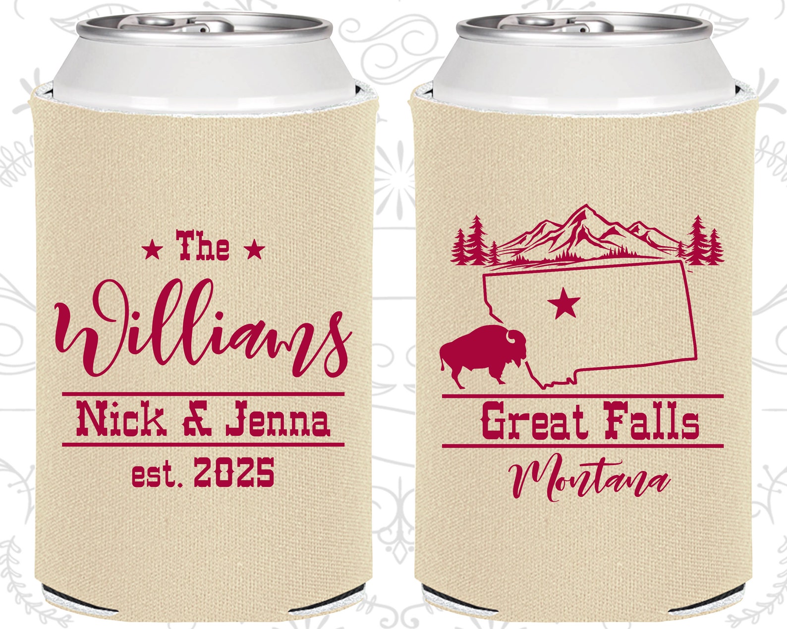 Montana Wedding Favors Coolies Destination Wedding Gift Etsy