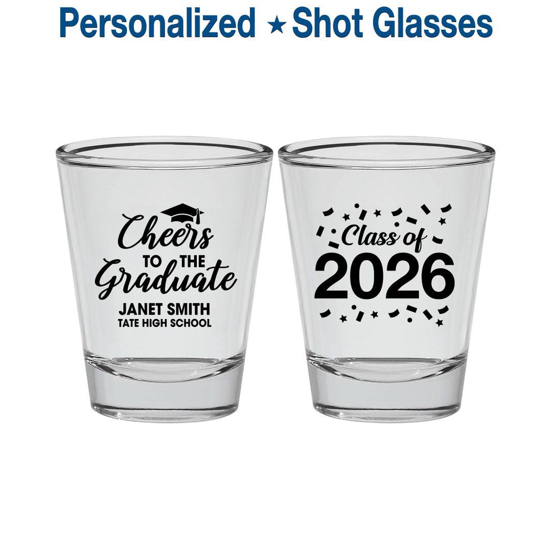 Graduation Shot Glass, Graduation Party Favors, Grad Party, College ...