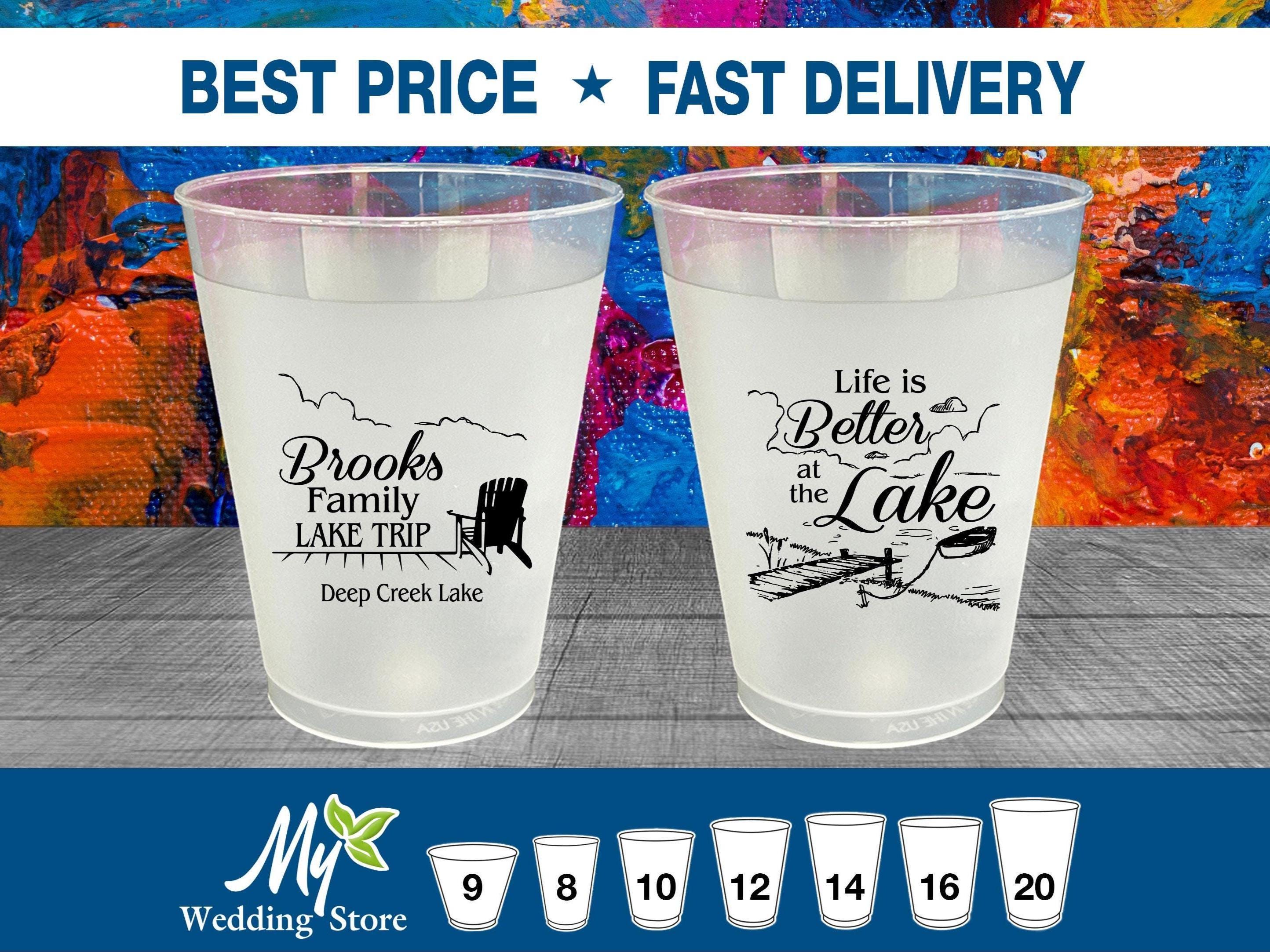 Family Vacation Frosted Cups, Family Gathering, Lake House Cups, Lake Vacation, Family Lake House, Life is better at the Lake | 180012
