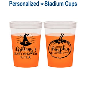 Halloween Baby Shower, Baby Shower Color Changing Cups, Pumpkin Baby Shower, Baby Shower Color Change Cup | 90196 image 1