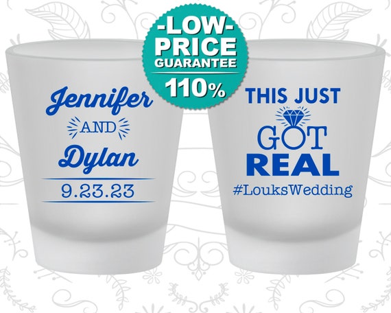 Wedding Shot Glass, Frosted Shot Glass, Frosted Shot Glasses, Custom Shot Glasses, Personalized Shot Glasses, Custom Shot Glass (C484) Il_570xn