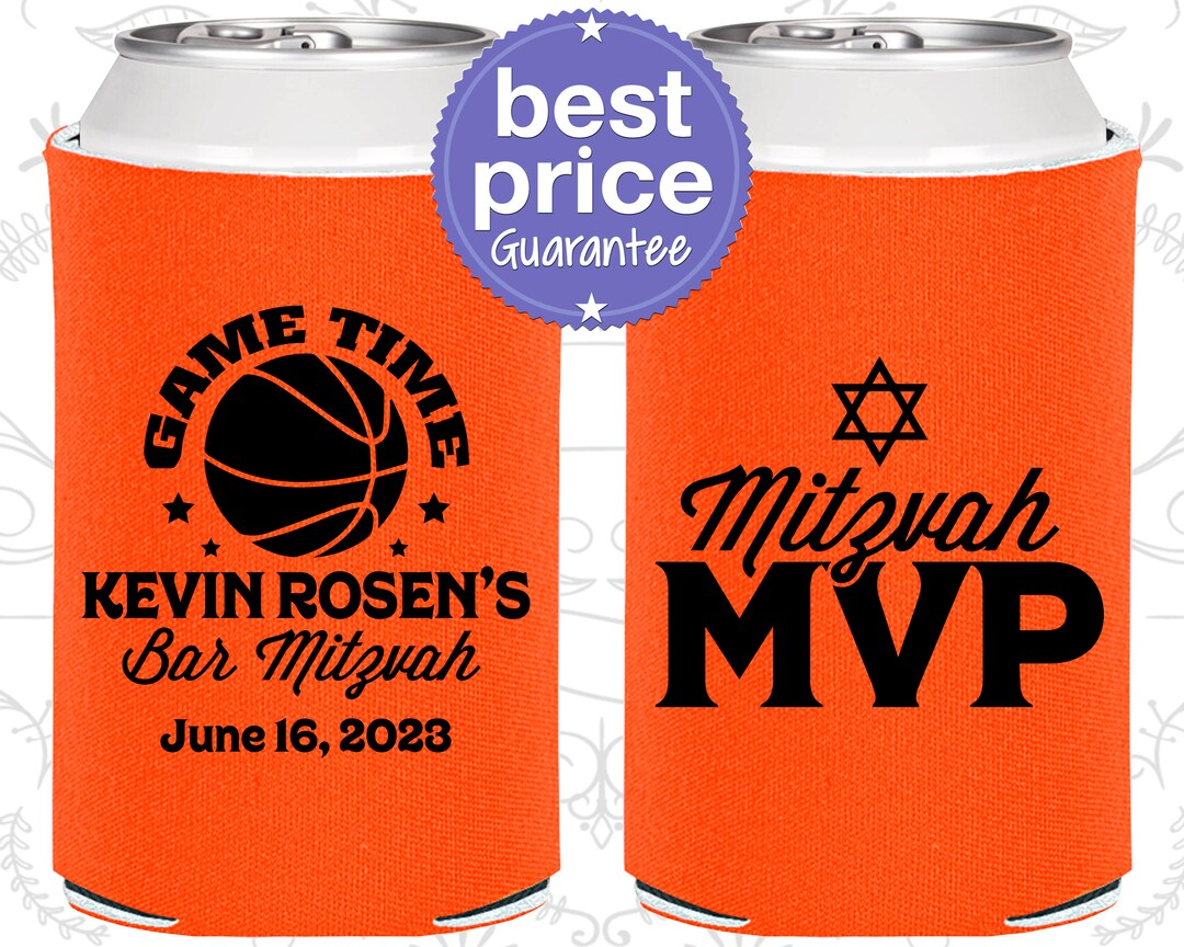 Bar Mitzvah Favors Bar Mitzvah Can Coolers Bar Mitzvah Etsy