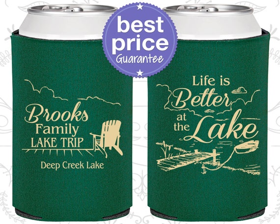 Family Gathering, Vacation Can Coolers, Lake House Gifts, Lake Vacation, Family Lake House, Life is better at the Lake (180012) Il_570xn