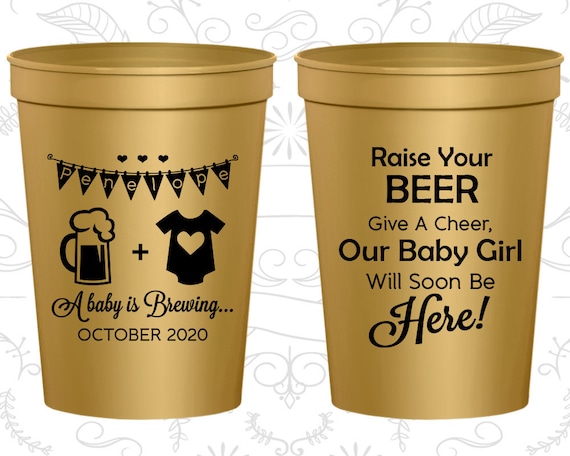 baby shower cups favors
