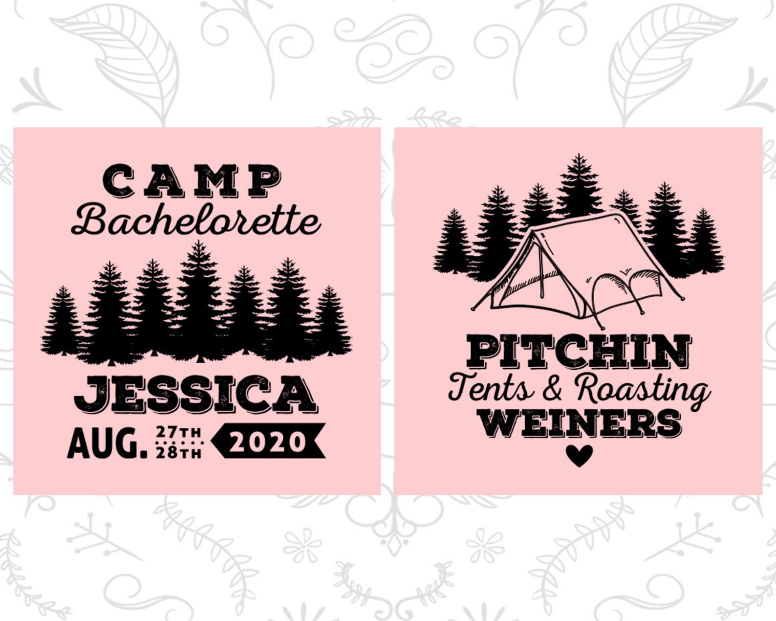 Camp Bachelorette Party Cups Custom Bachelorette Party Cup Etsy